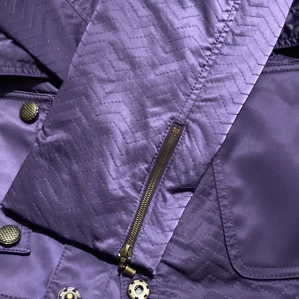 COPY - ST JOHN SPORT purple belted jacket